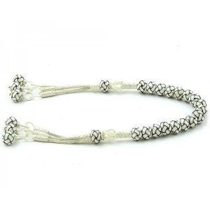 1000 Ayar Gümüş Zaza Model El Örmesi Kazaz Tesbih