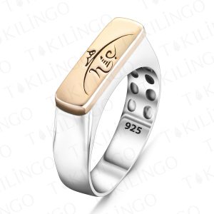 Alternative view of 925 Ayar Gümüş Hiç Yazılı Taşsız Sade Erkek Yüzük